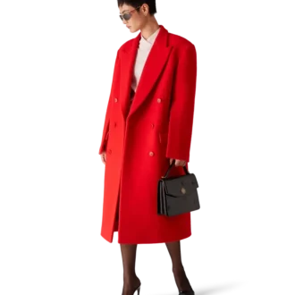 Abrigo de lana hervida