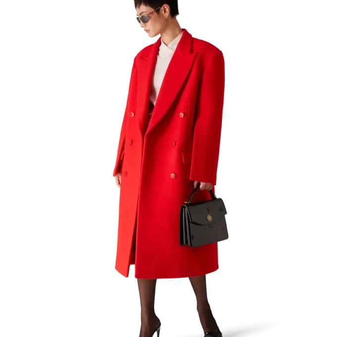 Abrigo de lana hervida