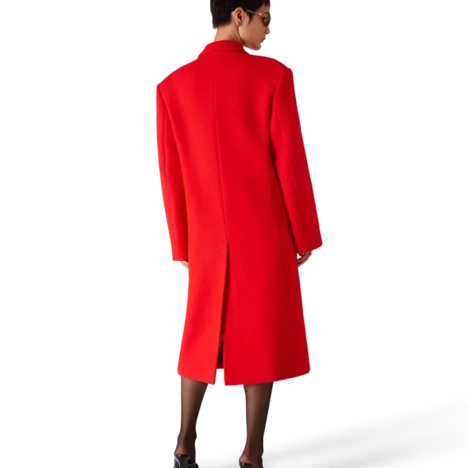 Abrigo de lana hervida