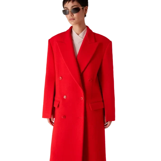 Abrigo de lana hervida