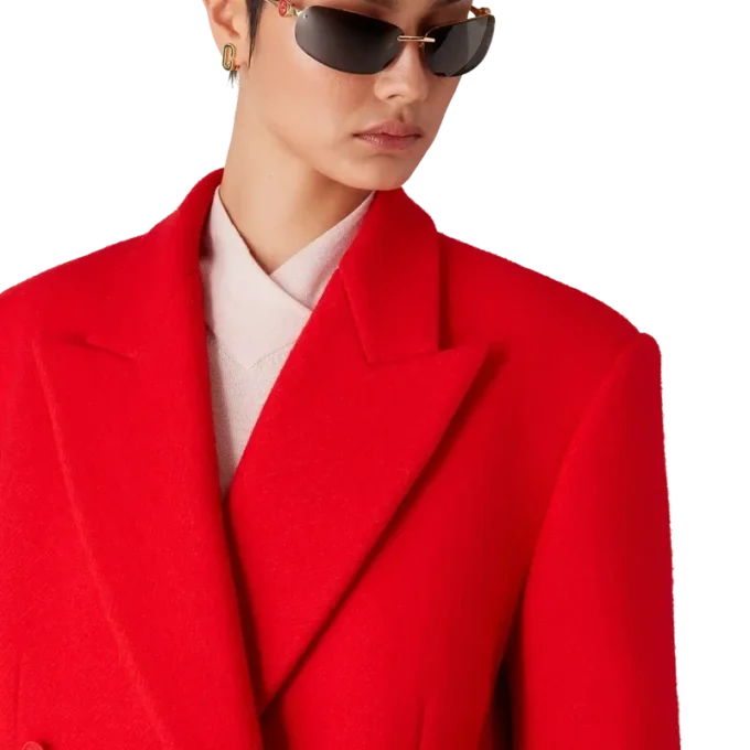 Abrigo de lana hervida