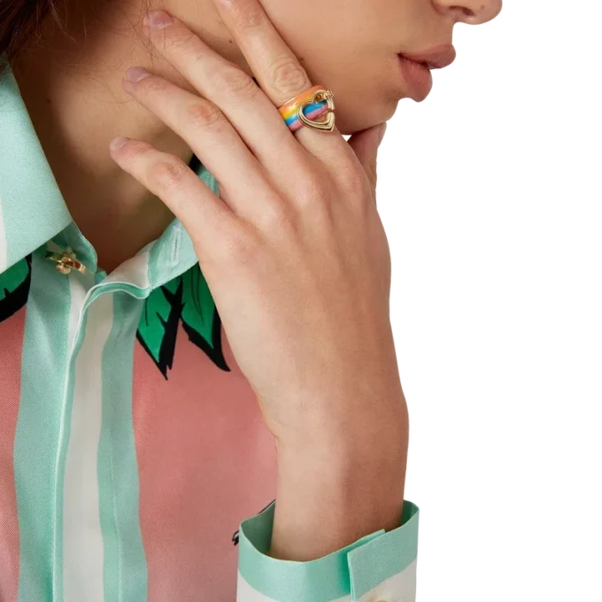 Anillo Corazón Arcoíris Anillo Corazón Arcoíris