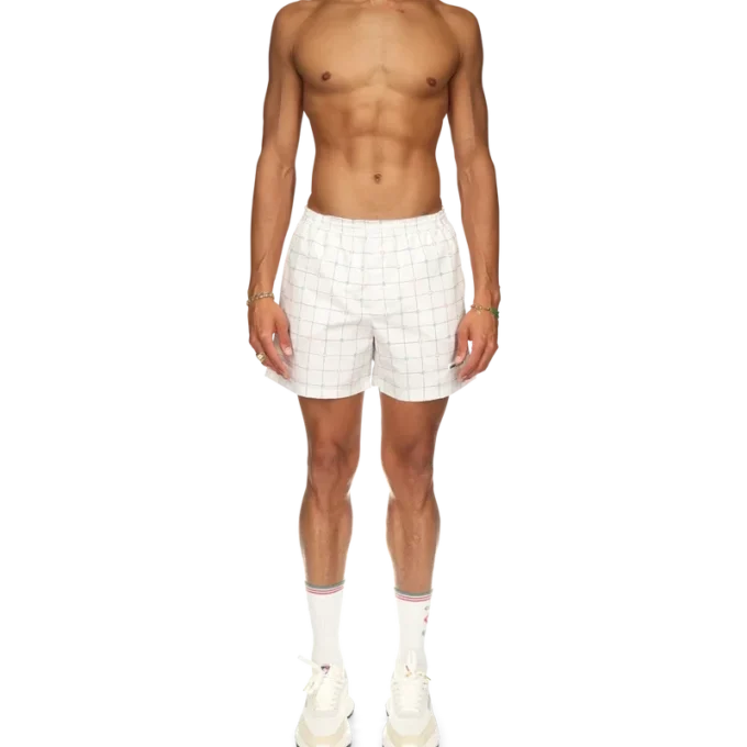 Bañador a cuadros de tenis