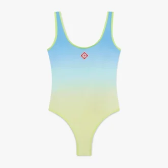 Bañador con degradado azul y amarillo