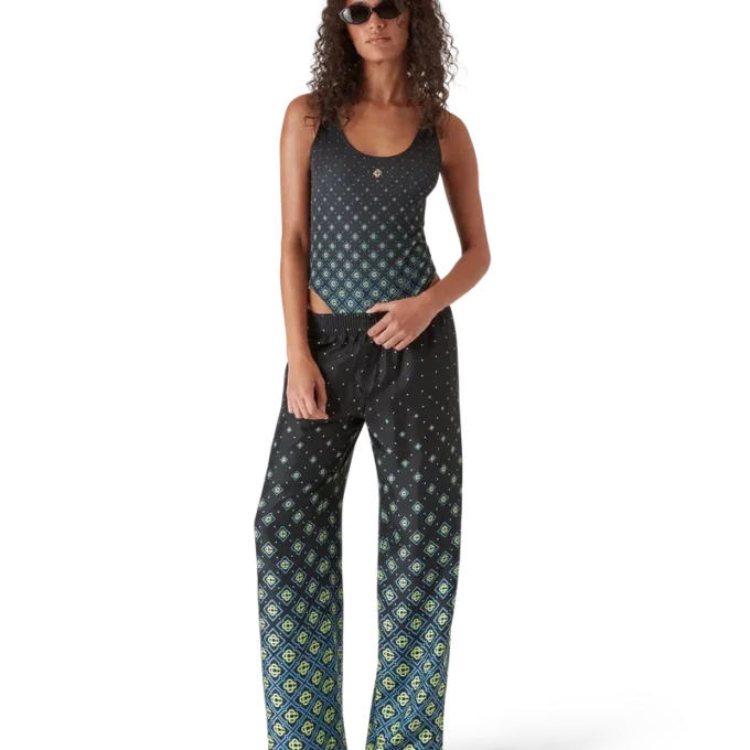 Bañador con monograma degradado en negro Bañador con monograma degradado en negro