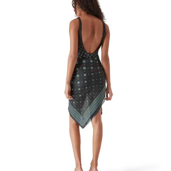 Bañador con monograma degradado en negro Bañador con monograma degradado en negro