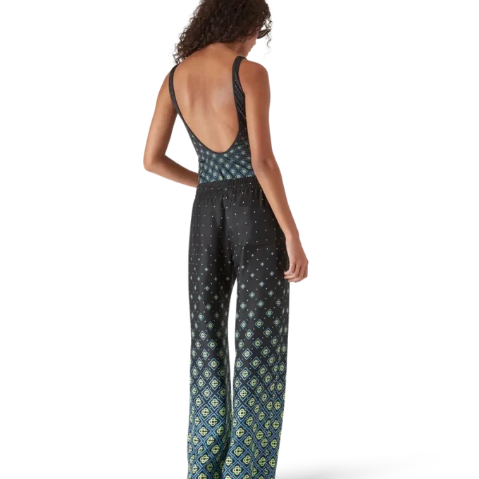 Bañador con monograma degradado en negro Bañador con monograma degradado en negro