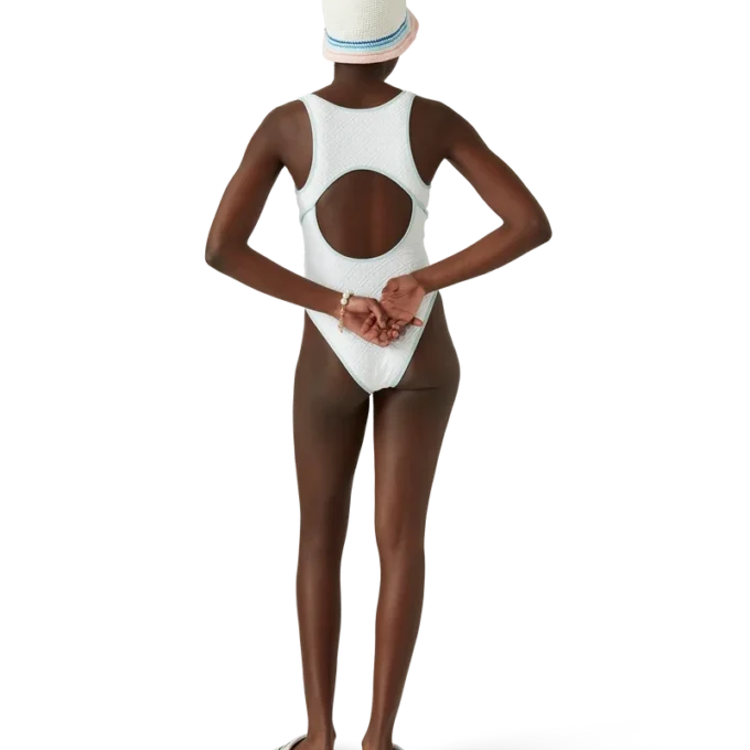 Bañador con monograma jacquard