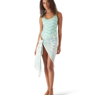 Bañador con monograma ondulado