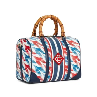 Bolso de fin de semana con estampado de pata de gallo