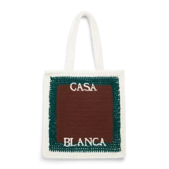 Bolso de ganchillo a rayas