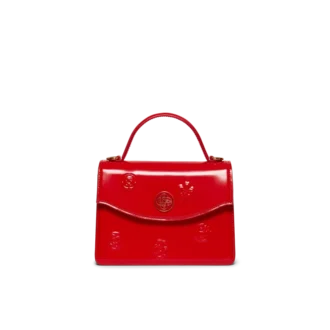 Bolso Mini Jeanne con emblemas rojos