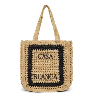 Bolso tote de rafia natural