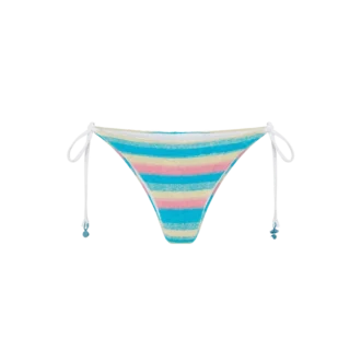 Braguita de bikini de tejido de rizo a rayas