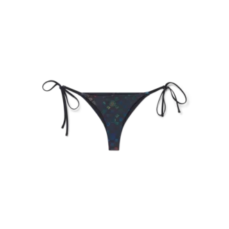 Braguita de bikini de tiras con estampado Monogram