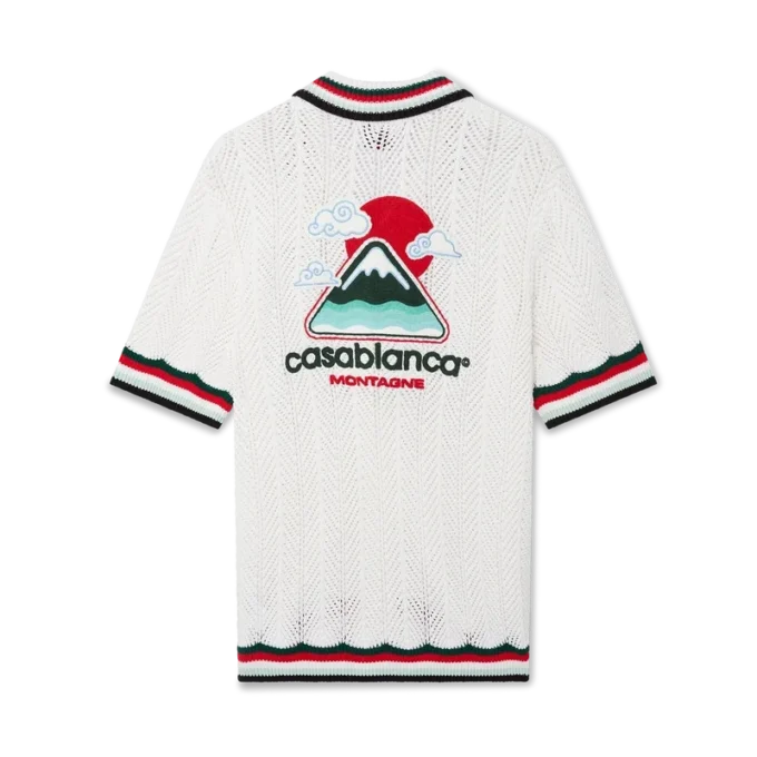 Camisa de croché de pantalón corto de algodón Montagne Ondulee Camisa de croché de pantalón corto de algodón Montagne Ondulee