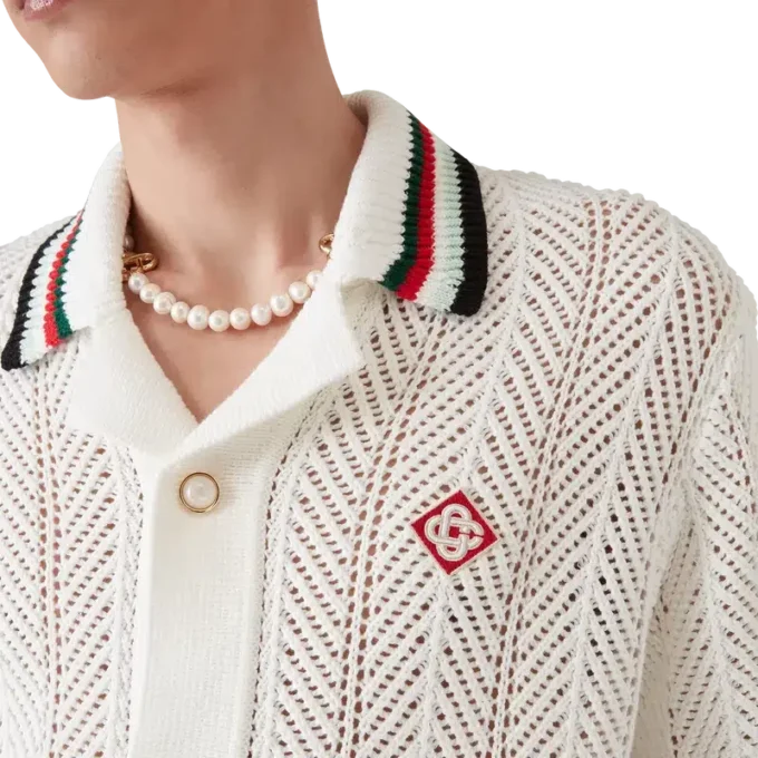 Camisa de croché de pantalón corto de algodón Montagne Ondulee Camisa de croché de pantalón corto de algodón Montagne Ondulee