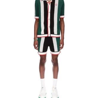 Camisa de malla a rayas