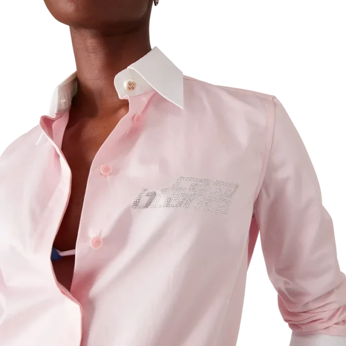 Camisa de manga corta con cristales