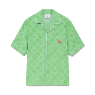 Camisa de manga corta con monograma de rizo