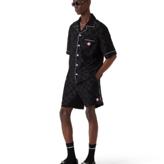 Camisa de manga corta con monograma de rizo