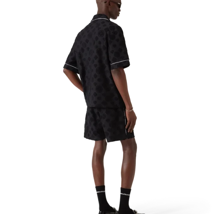 Camisa de manga corta con monograma de rizo