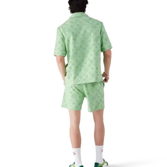 Camisa de manga corta con monograma de rizo