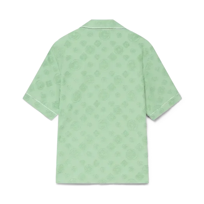 Camisa de manga corta con monograma de rizo