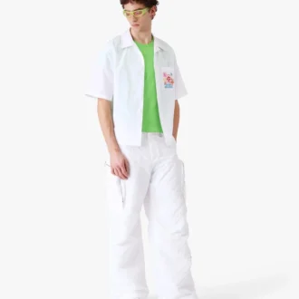 Camisa de pantalón corto bordada «Collage D’icones Graphiques»