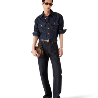 Camisa de pantalón corto con logotipo bordado