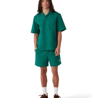 Camisa de pantalón corto de jacquard de algodón con monograma