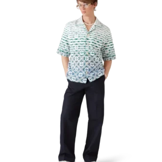 Camisa de pantalón corto de rizo con degradado Monogram