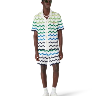 Camisa de punto de manga corta Wave