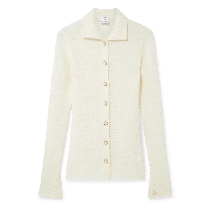 Camisa de punto texturizado