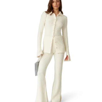 Camisa de punto texturizado