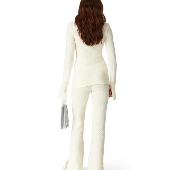 Camisa de punto texturizado