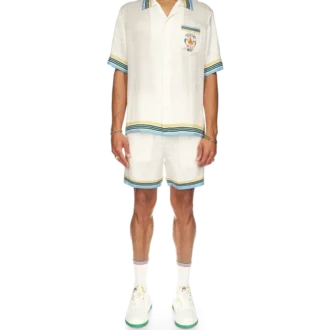 Camisa de seda de manga corta Casa Way