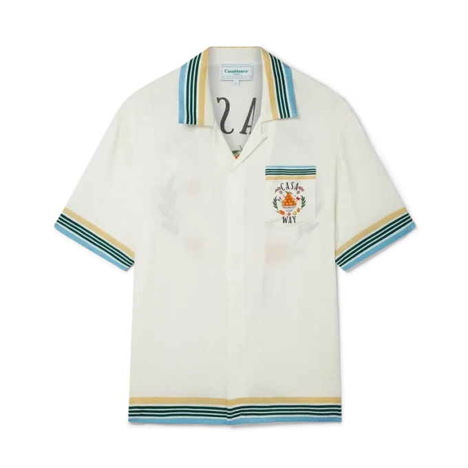 Camisa de seda de manga corta Casa Way