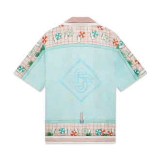 Camisa de seda de manga corta Copacabana