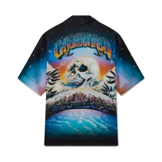 Camisa de seda de manga corta La Pramonition