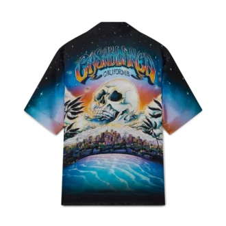 Camisa de seda de manga corta La Pramonition