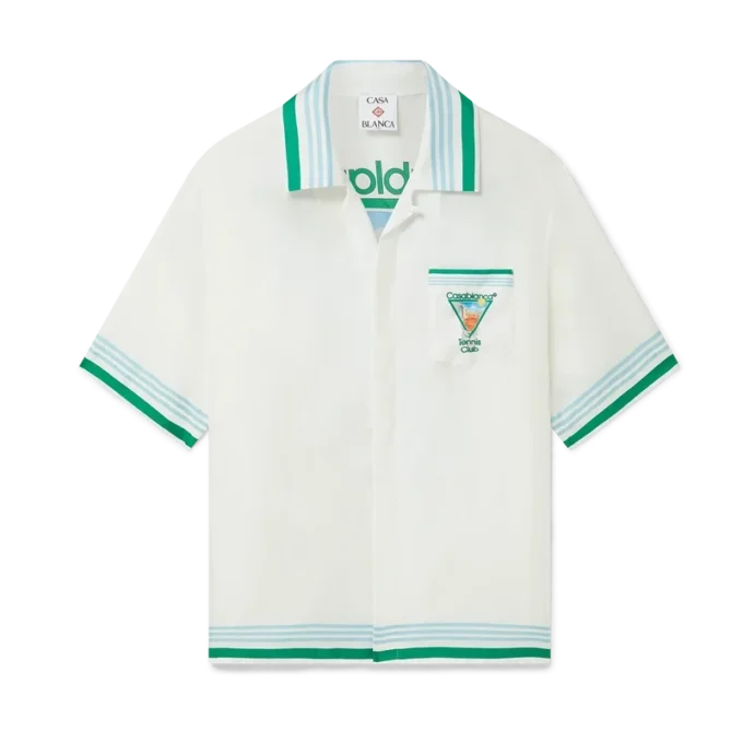 Camisa de seda de pantalón corto Metaphysical Tennis Icon