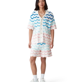 Camisas de ganchillo con onda degradada