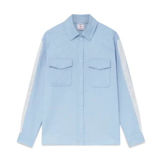 Camisas de manga larga con monograma azul