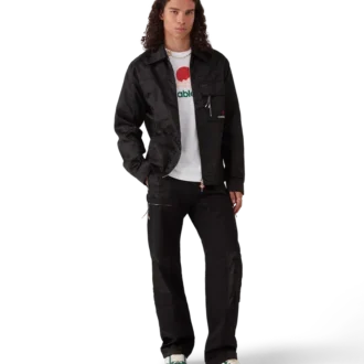 Camisas de nylon de pantalón corto con estampado de camuflaje y cremallera