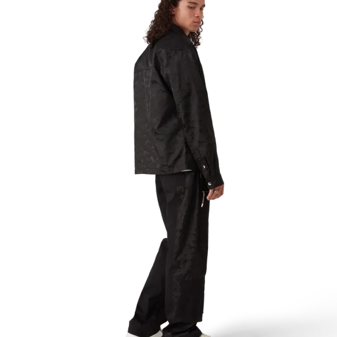 Camisas de nylon de pantalón corto con estampado de camuflaje y cremallera Camisas de nylon de pantalón corto con estampado de camuflaje y cremallera