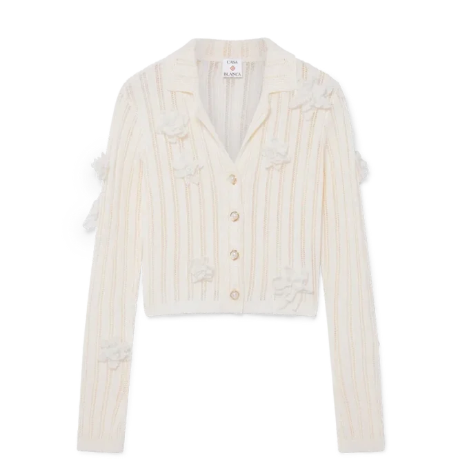 Camisas de punto con encaje floral