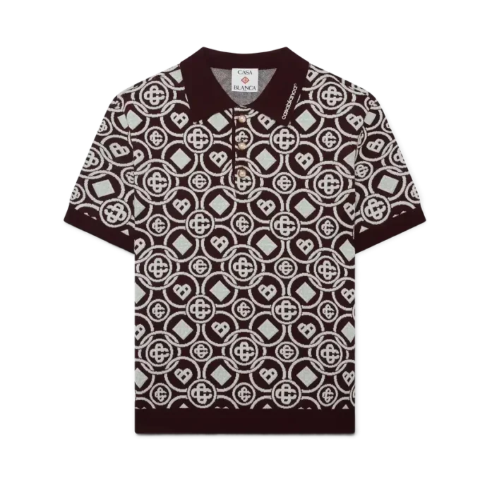 Camisas de punto de algodón con monograma