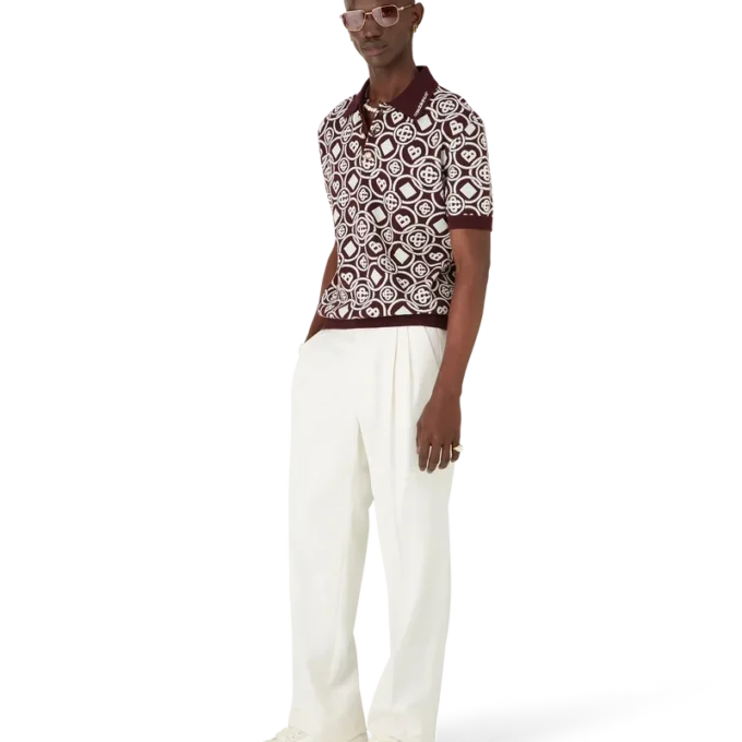 Camisas de punto de algodón con monograma