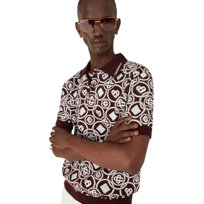 Camisas de punto de algodón con monograma